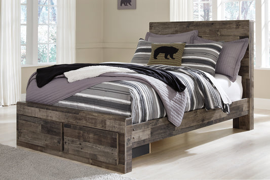 Derekson Panel Bed With 2 Storage Drawers