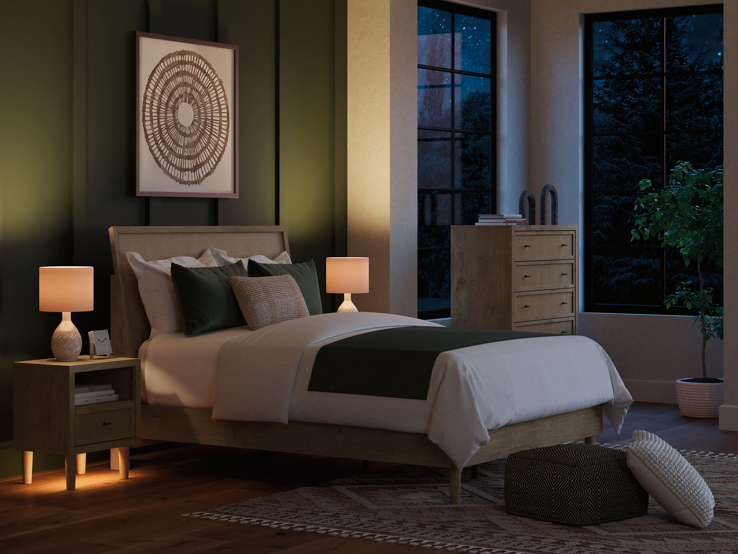 Cielden Panel Bed