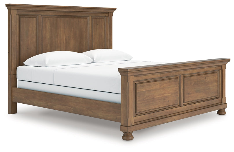 Feddinger King Panel Bed with Mirrored Dresser and Chest