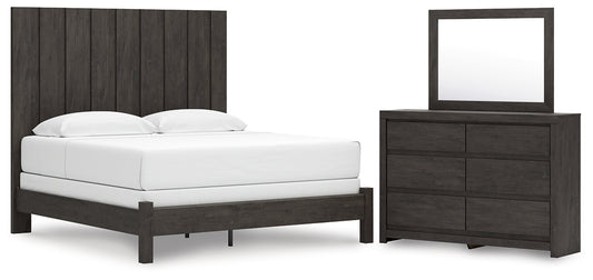 Fraluna King Panel Bed, Dresser and Mirror