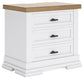 Ashbryn Three Drawer Night Stand