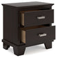 Twin Panel Bed with Mirrored Dresser and Nightstand