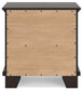 Twin Panel Bed with Mirrored Dresser and Nightstand