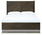 Arkenton Queen Panel Bed with Mirrored Dresser and 2 Nightstands