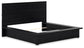 Londer King Panel Bed with Mirrored Dresser and Chest