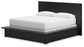 Londer California King Panel Bed with Mirrored Dresser, Chest and 2 Nightstands