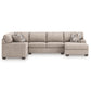 Newellen 3-Piece Sectional with Chaise