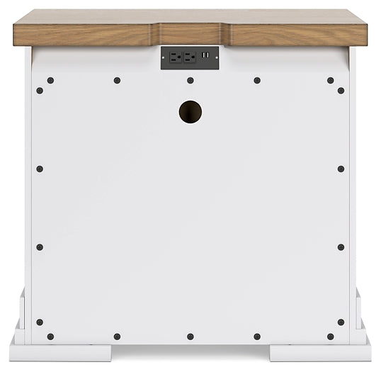 Ashbryn King Panel Storage Bed with Mirrored Dresser and Nightstand