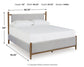Lyncott California King Upholstered Bed with Mirrored Dresser and Chest