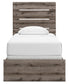 Graystorm Twin Panel Bed with Mirrored Dresser and Chest