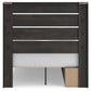 Hollivern Full Panel Bed with Storage with Mirrored Dresser and Chest