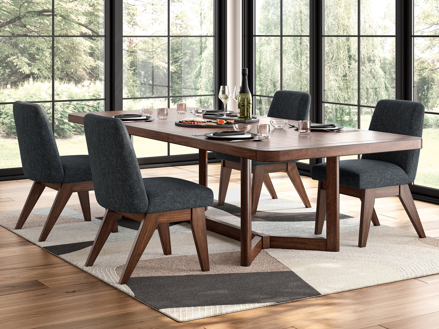 Dilenno Dining Table and 4 Chairs