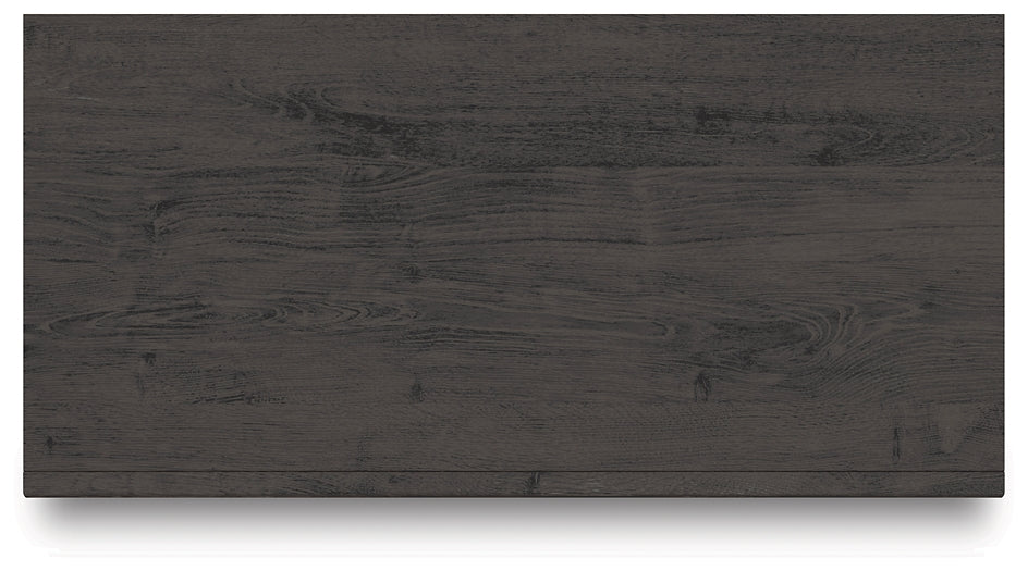 King Panel Bed with Mirrored Dresser, Chest and Nightstand