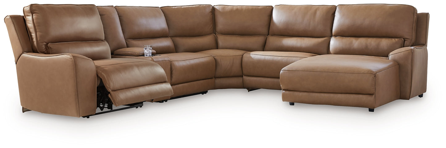 DeepWakes 6-Piece Power Reclining Sectional with Chaise