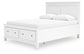 Fortman Queen Panel Storage Bed with Mirrored Dresser and Nightstand