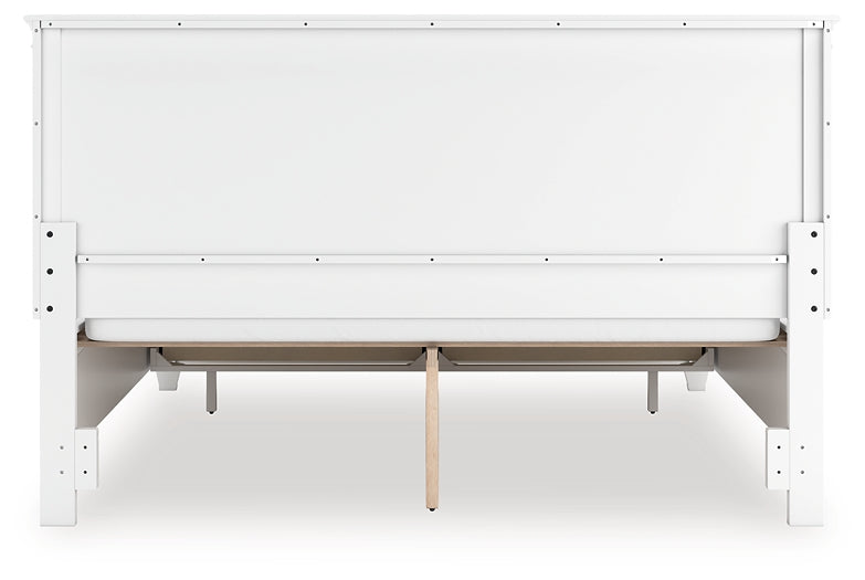 Fortman California King Panel Storage Bed, Dresser, Mirror and Nightstand