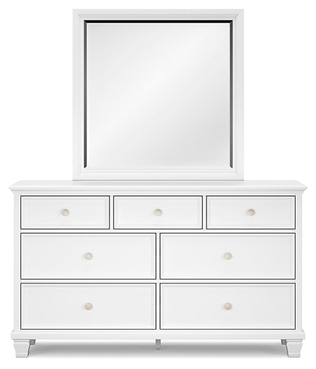 Fortman Twin Panel Storage Bed, Dresser and Mirror