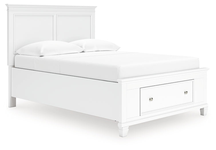 Fortman Full Panel Storage Bed, Dresser, Mirror and Nightstand