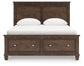 Danabrin Queen Panel Storage Bed, Dresser and Mirror