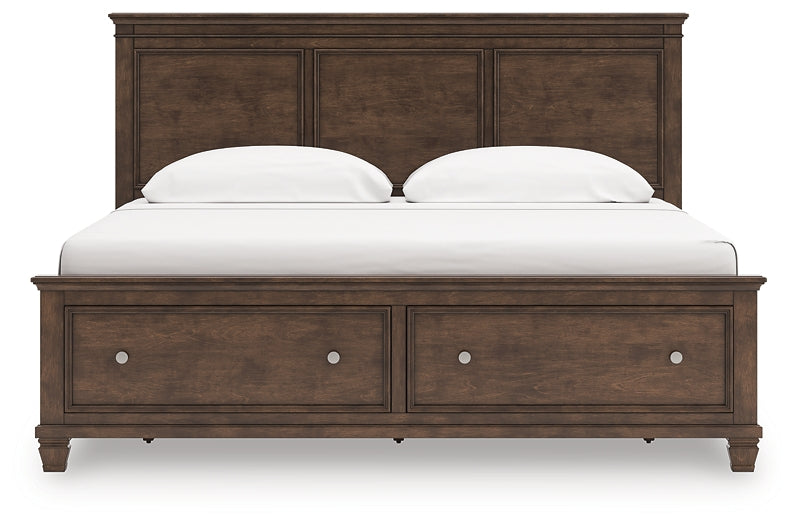 Danabrin King Panel Storage Bed, Dresser and Mirror
