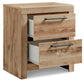 Hyanna Queen Panel Storage Bed with 2 Under Bed Storage Drawer, Dresser, Mirror and Nightstand