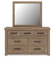 Garistyn King Panel Storage Bed, Dresser and Mirror