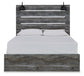 Baystorm Queen Panel Bed with Mirrored Dresser