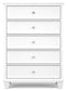 Fortman Twin Panel Bed with Mirrored Dresser, Chest and 2 Nightstands