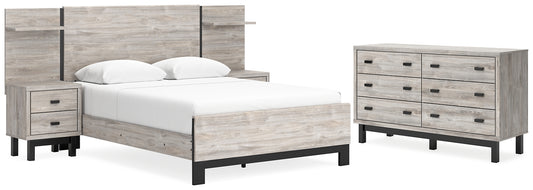 Vessalli Queen Platform Bed with Dresser